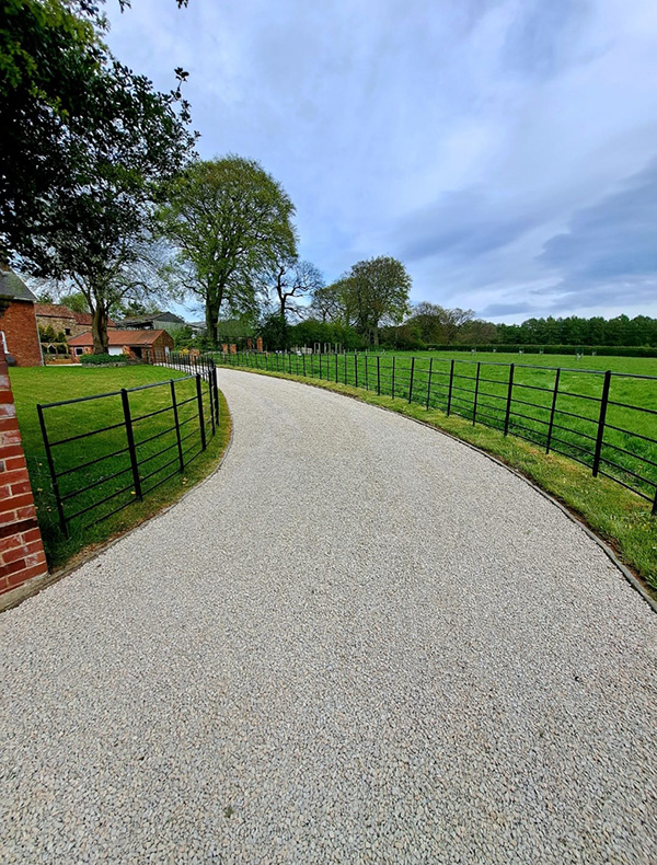 New gravel drive